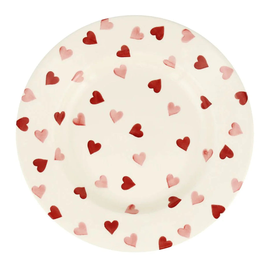 Pink Hearts 10 1/2" Plate