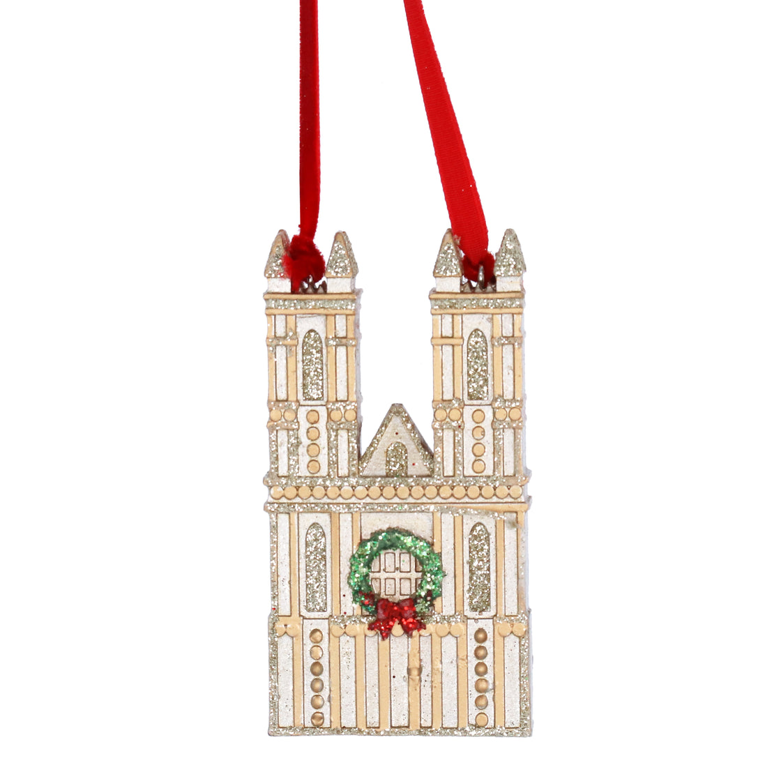 Gold Westminster Abbey Hanging Decoration
