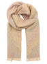 Winter Weight Scarf - Green Cream