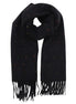 Winter Weight Scarf - Black  Dots