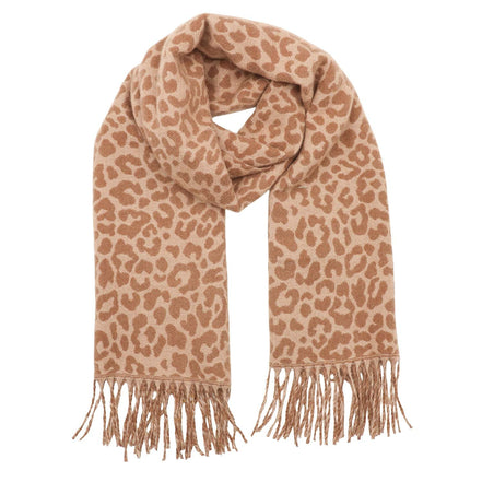 Winter Weight Scarf - Animal Coffee