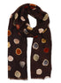 Mid Weight Scarf - Brown Spots