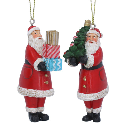 Nostalgia Resin Santa With Presents Tree Decoration