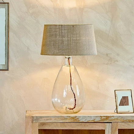 Baba Clear Glass Lamp - Large Tall