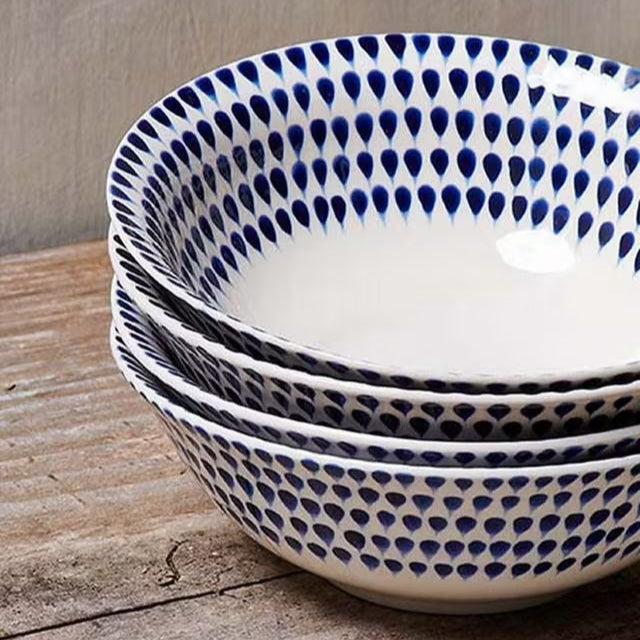 Indigo Drop Cereal Bowl