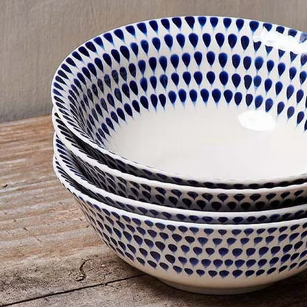 Indigo Drop Cereal Bowl