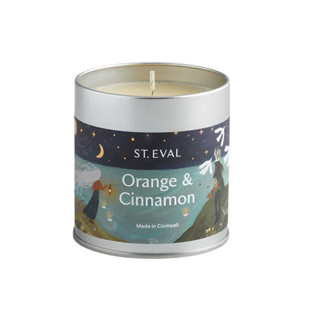 Christmas Orange and Cinnamon Christmas Tin Candle