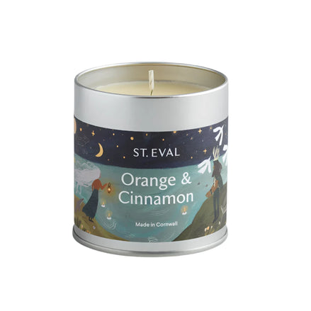 Christmas Orange and Cinnamon Christmas Tin Candle