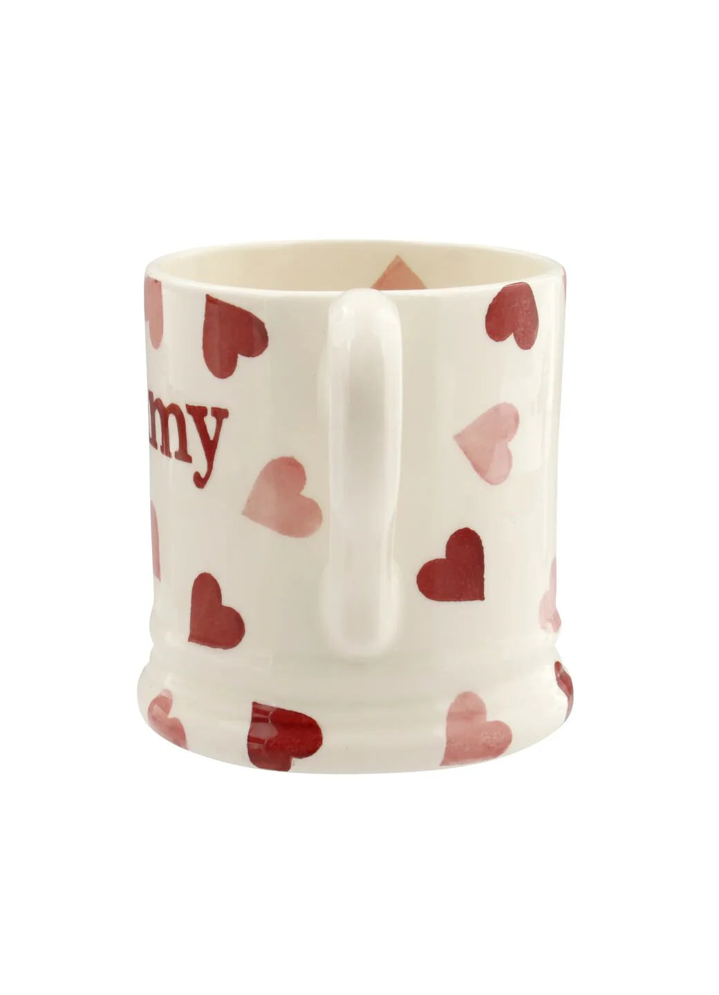 Pink Hearts Heart Mummy 1/2 Pint Mug