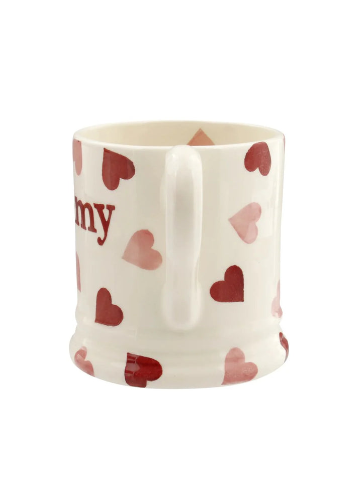 Pink Hearts Heart Mummy 1/2 Pint Mug