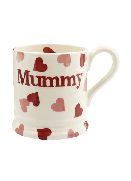 Pink Hearts Heart Mummy 1/2 Pint Mug