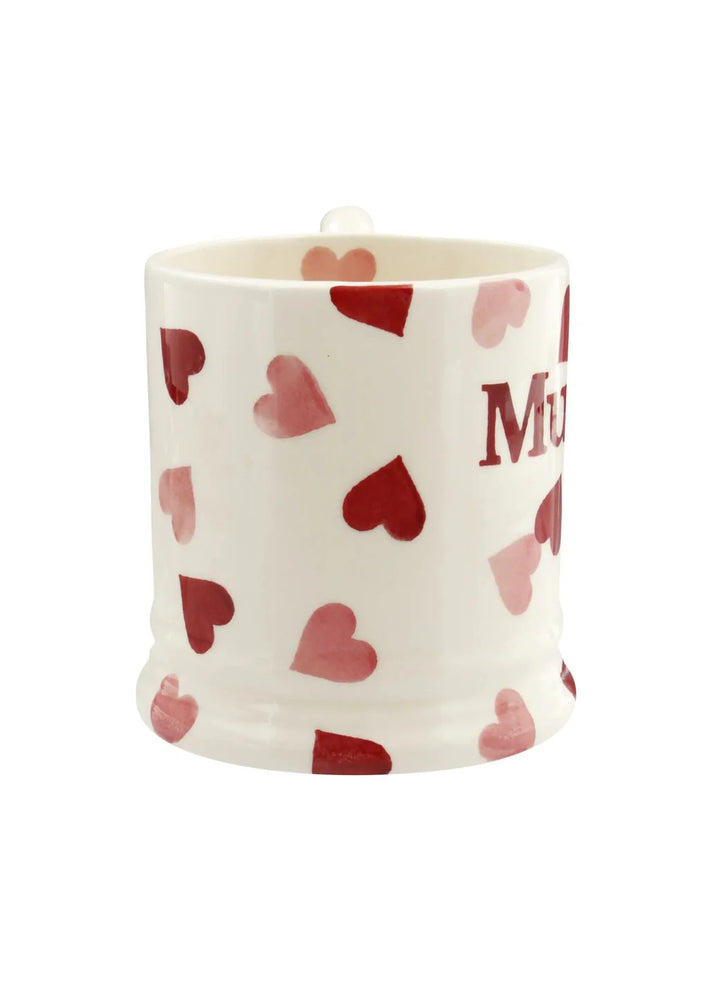 Pink Hearts Heart Mummy 1/2 Pint Mug
