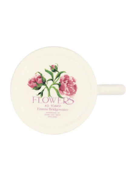 Flowers Pink Peony Flowers 1/2 Pt Mug