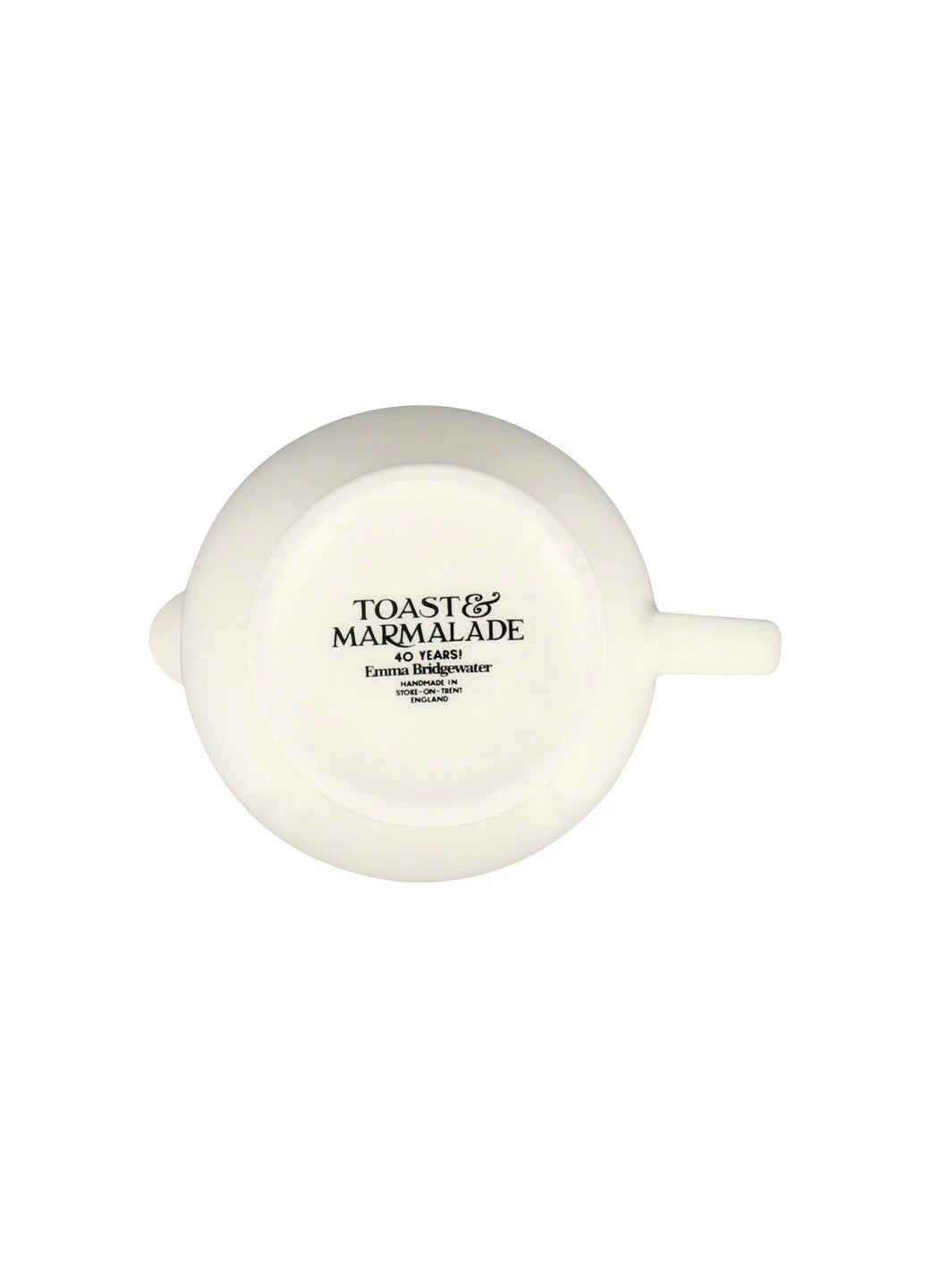 Black Toast Jersey Cream 1/2 Pint Jug