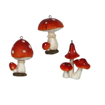 Resin Toadstool Decoration – 3 Assorted