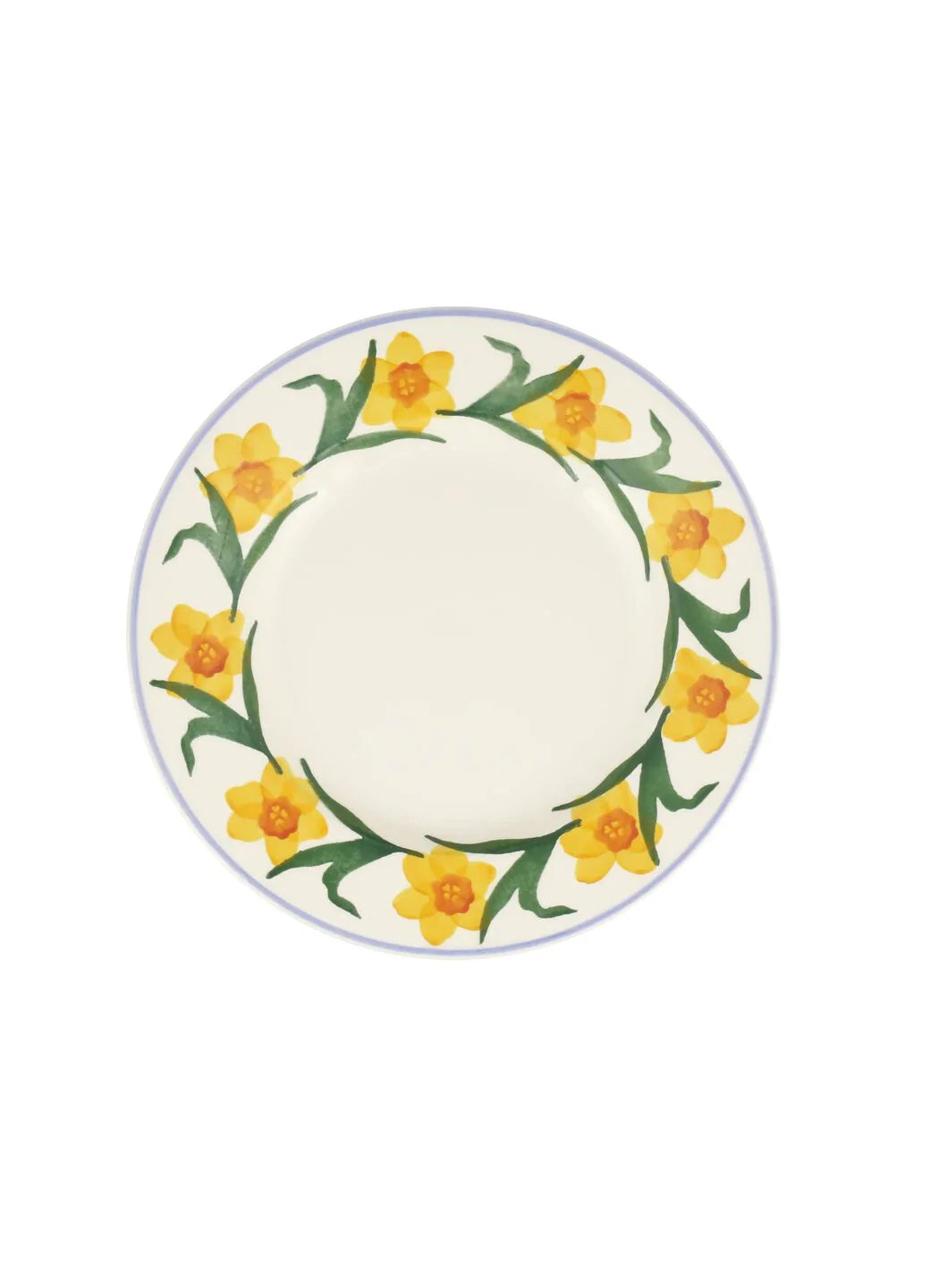 Flowers Windblown Daffodils Medium Dinner Plate 8.5 inch
