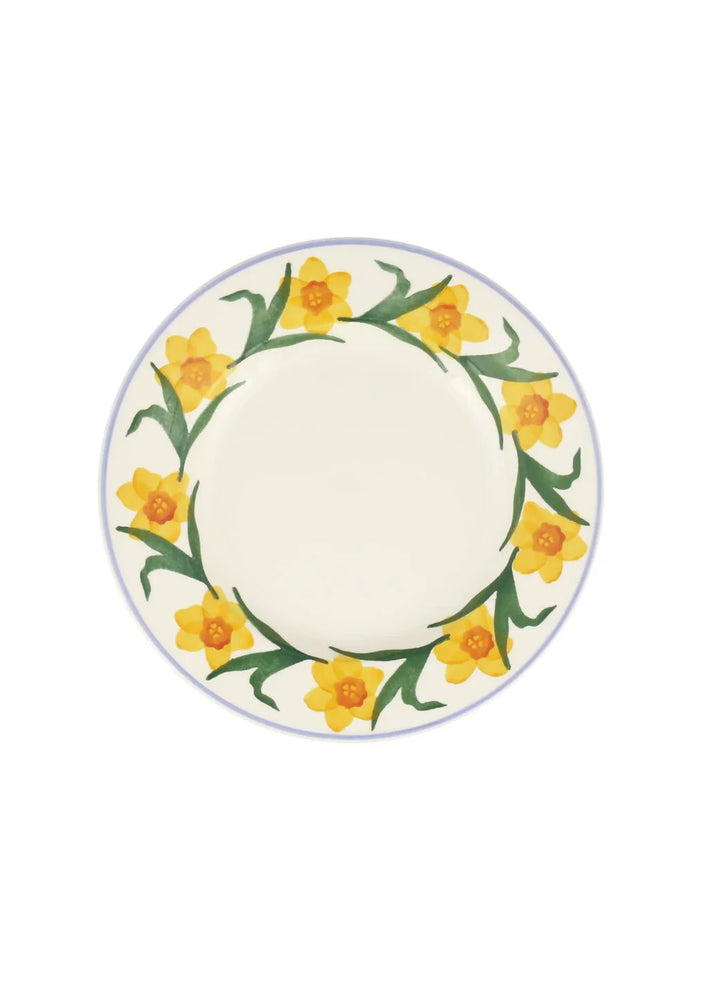 Flowers Windblown Daffodils Medium Dinner Plate 8.5 inch