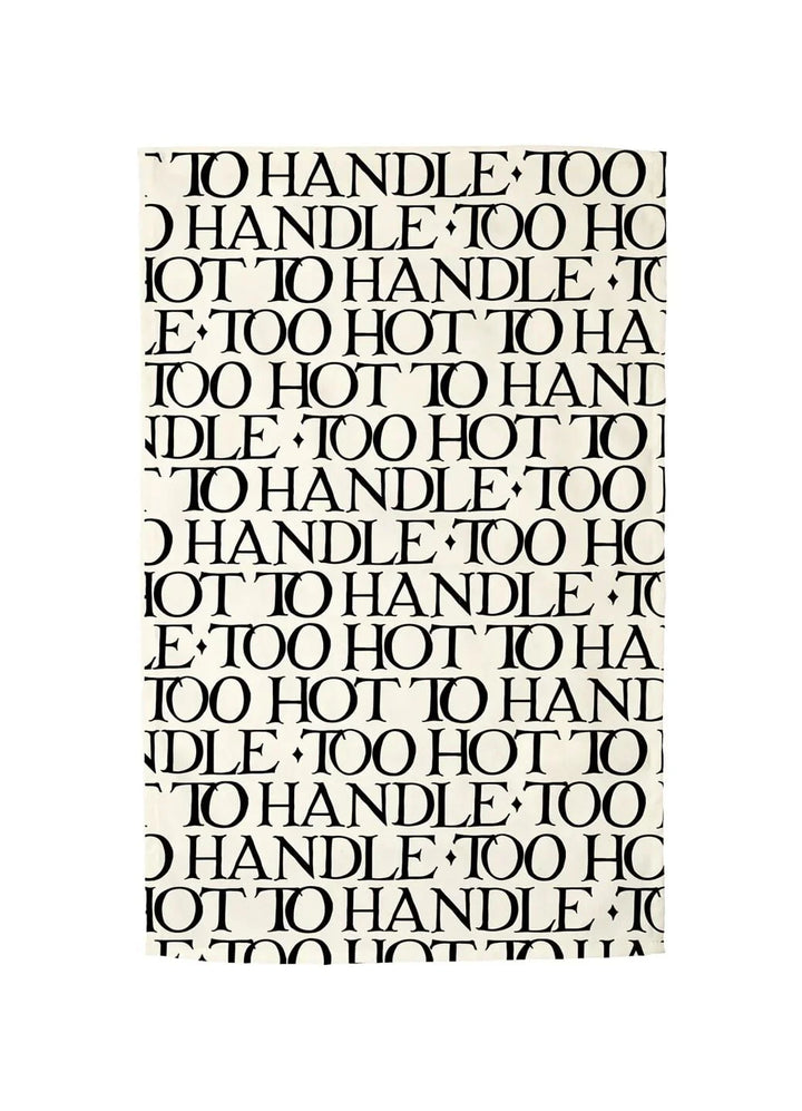 Black Toast Double Oven Glove and Tea Towel