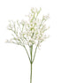 Gypsophilia Plastic Spray Faux Flower stem - White