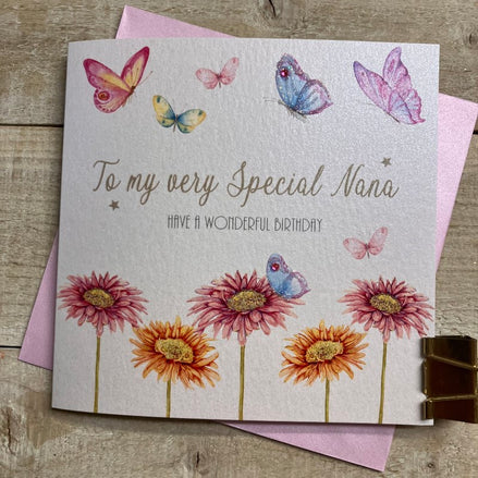 Nana - Lots Of Flowers & Butterflies Card