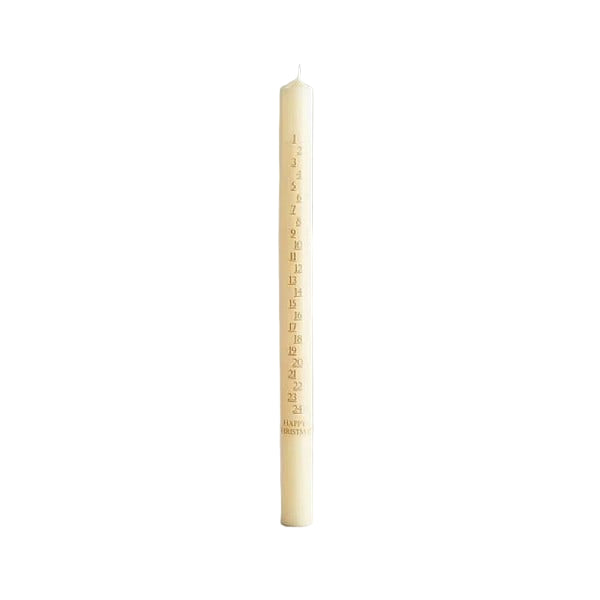 Classic Cream Advent Candle