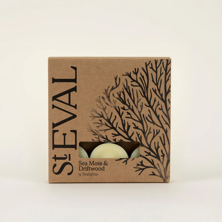 Sea Moss & Driftwood – Scented Tealights