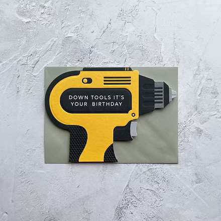 Taking Shape-Drill Happy Birthday Card