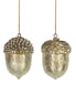 Gold Resin Acorn Decoration – 2 Assorted