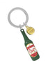 Green Beer Bottle Keyring