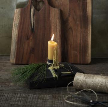 Mustard Short candle