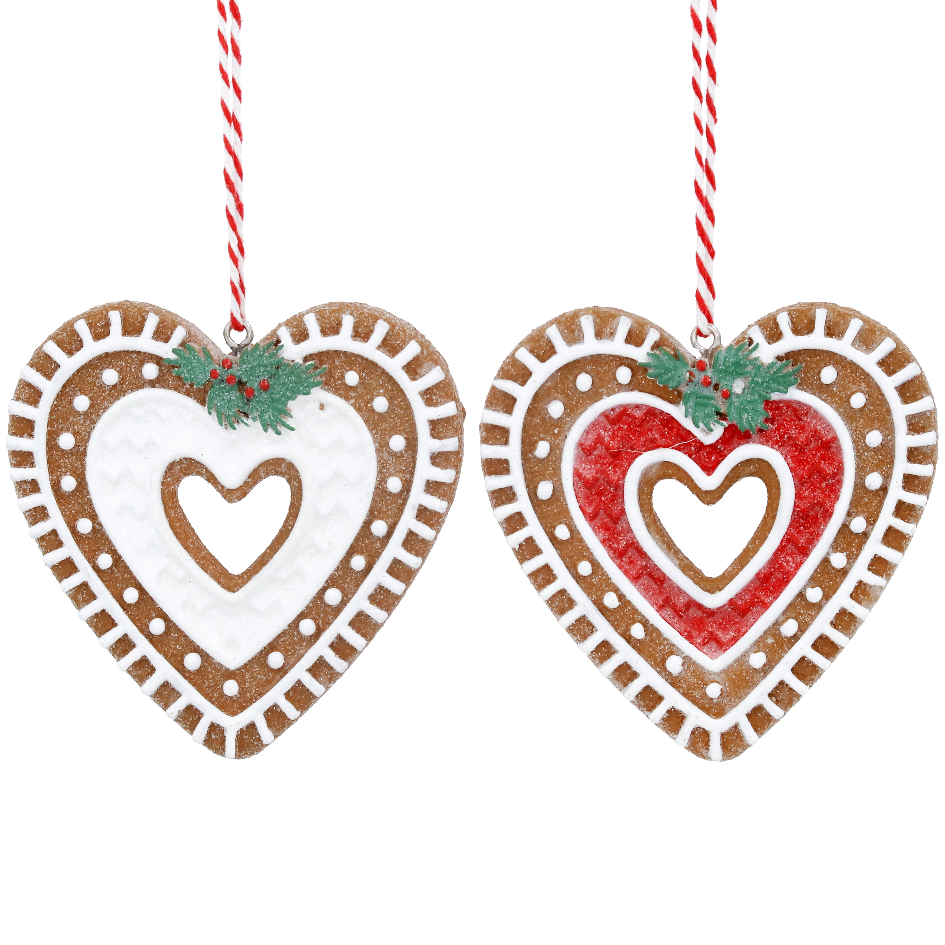 Gingerbread Cut Out Heart Decoration