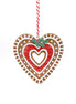Gingerbread Cut Out Heart Decoration