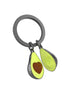Green Avocado with Heart Seed Keyring