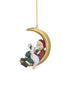 Nostalgia Santa On Moon Hanging Decoration