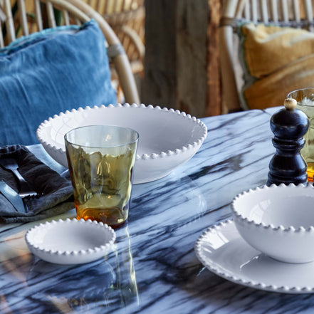 Pearl White Pasta Bowl/Plate