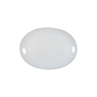 Pearl White Oval Platter 34cm