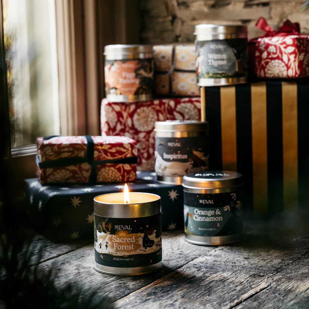 Christmas Winter Thyme Tin Candle