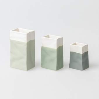 Räder - Porcelain Mini Vase Trio – Green