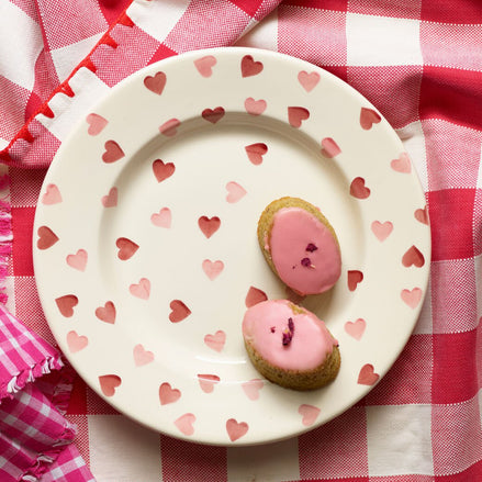Pink Hearts 10 1/2" Plate