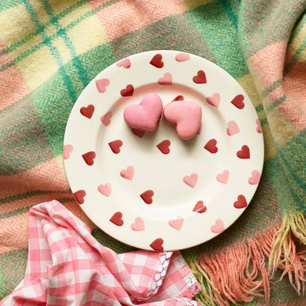 Pink Hearts 8 1/2 Inch Plate