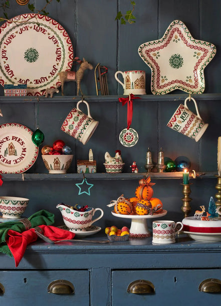 Christmas Joy Medium Star Plate