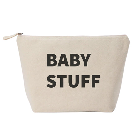 Large 'Baby Stuff' Pouch - Natural