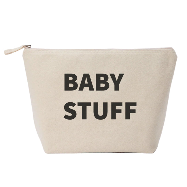 Large 'Baby Stuff' Pouch - Natural