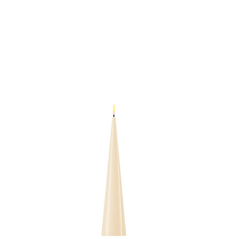 Cone Candle Cream 20 cm