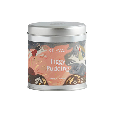 Christmas Figgy Pudding Christmas Tin Candle