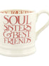 Pink Toast Soul Sisters 1/2 Pint Mug - Pink Hearts