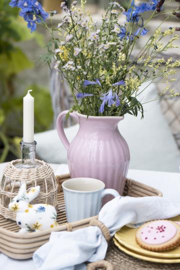 Ivory Rustic Short candle