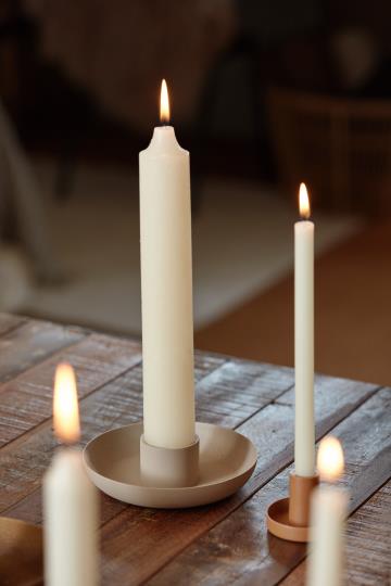 White Rustic candle