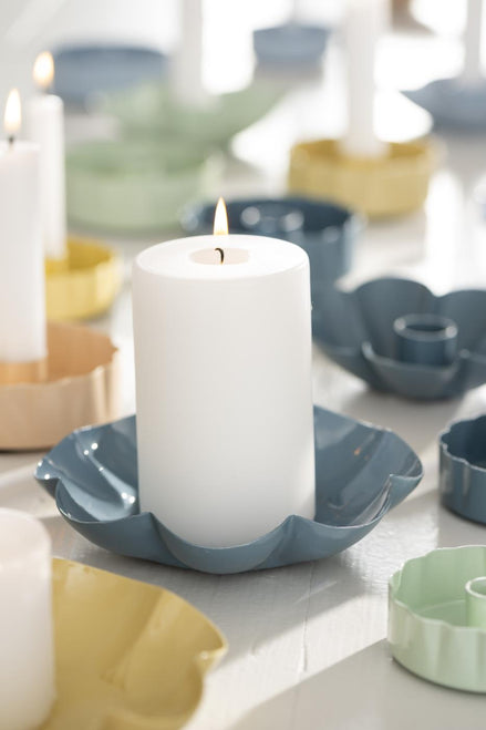 Blue Flower Candle holder
