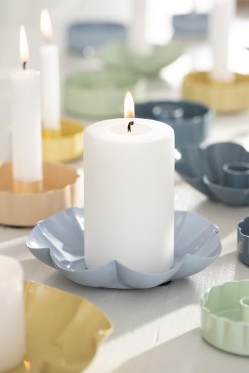Light Blue Flower Candle holder